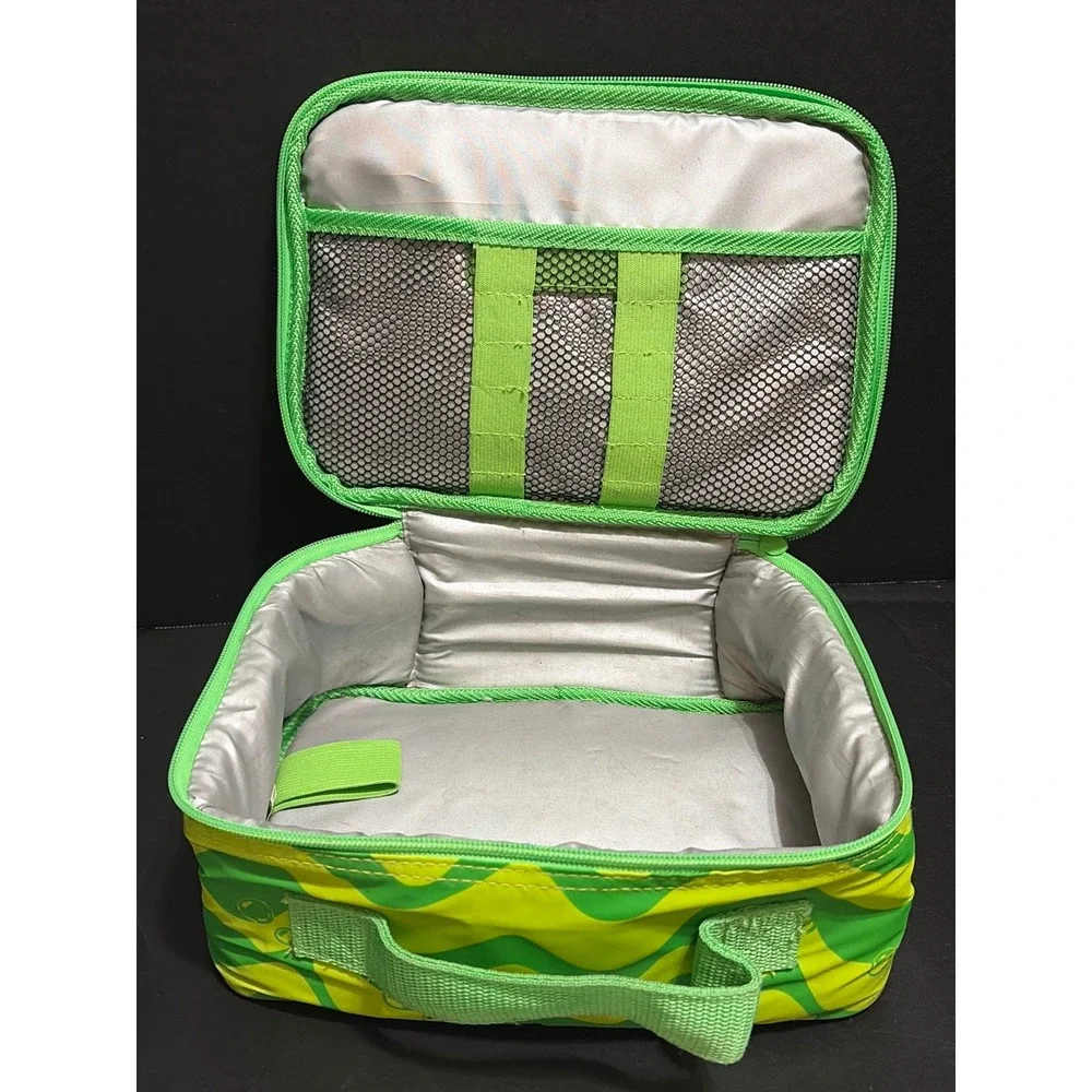 Vintage 2000 SpongeBob SquarePants Insulated Soft Lunch Box Bag Green Viacom Y2K